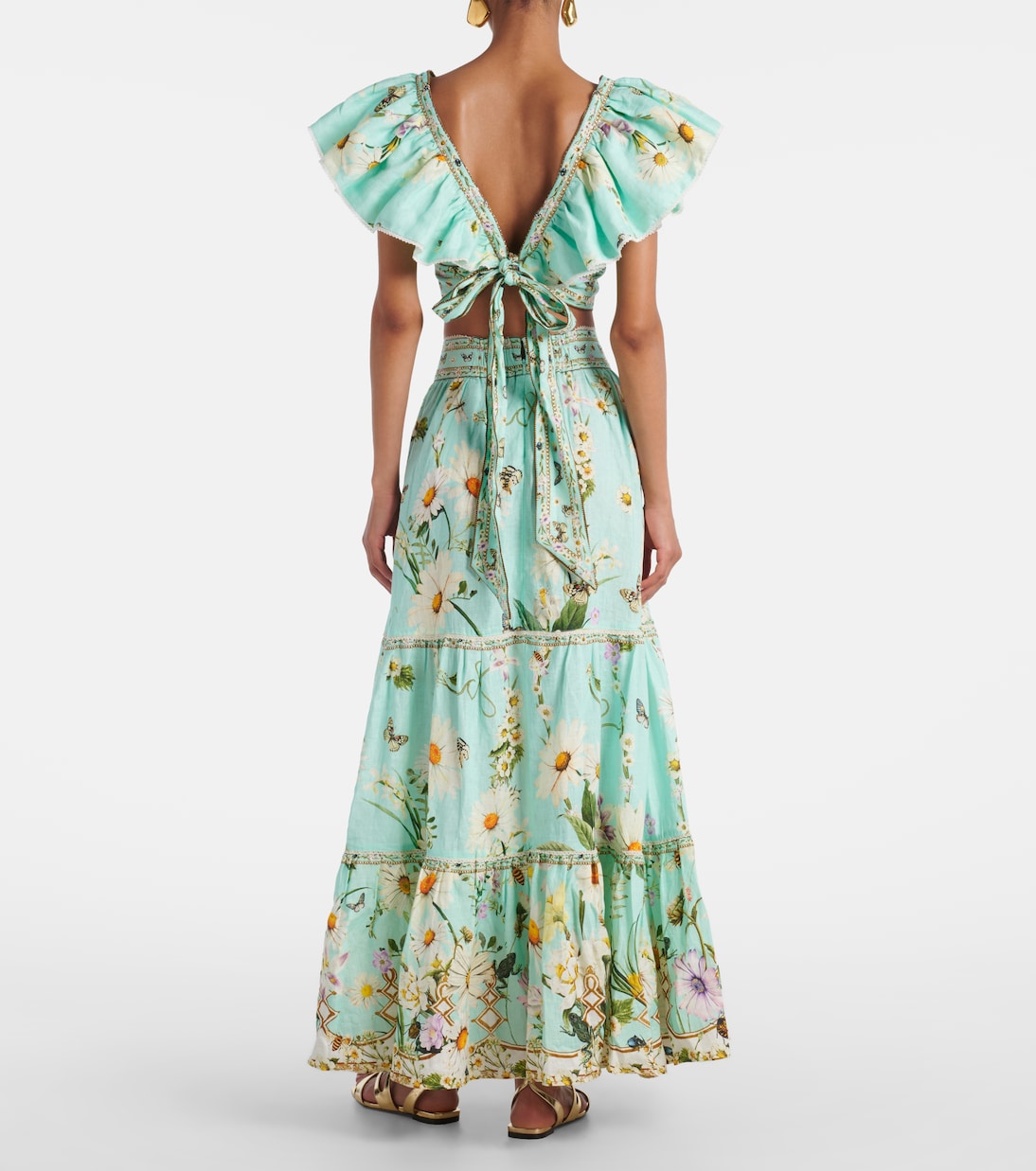 Cropped-Top Freefall aus Leinen  | Camilla