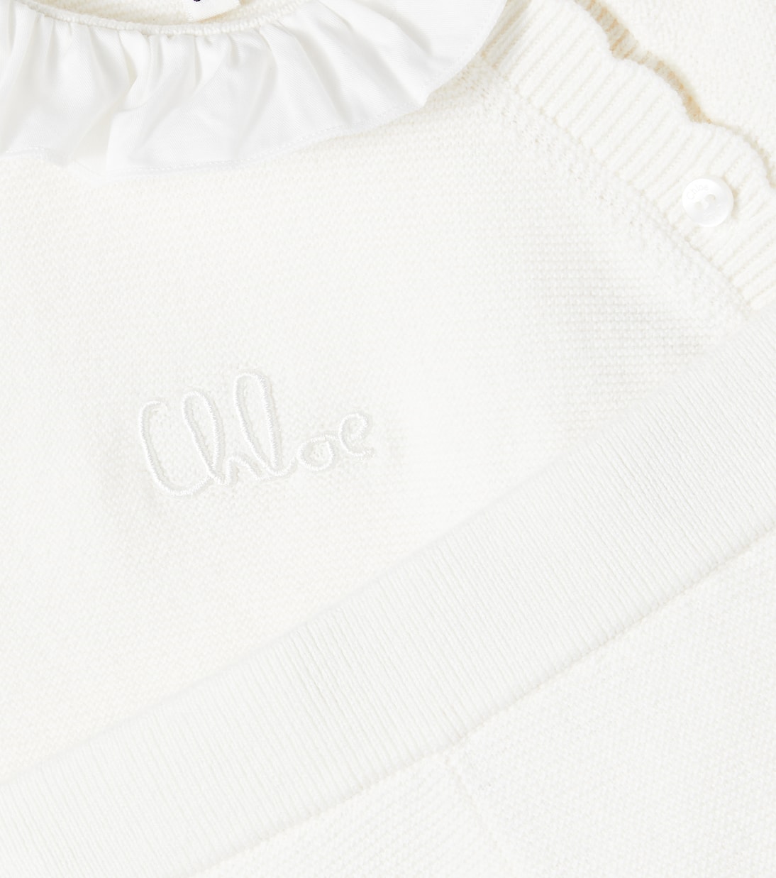 Baby set of cotton and cashmere sweater and pants | Chloé Kids