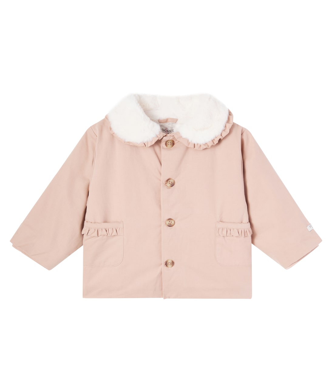 Baby Tjarda ruffled cotton jacket | Donsje