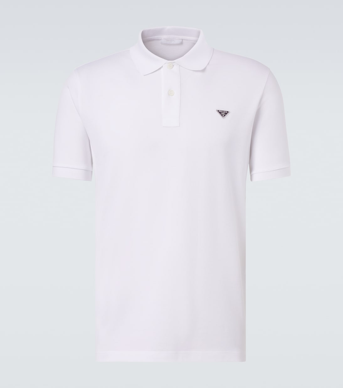 Logo cotton polo shirt | Prada