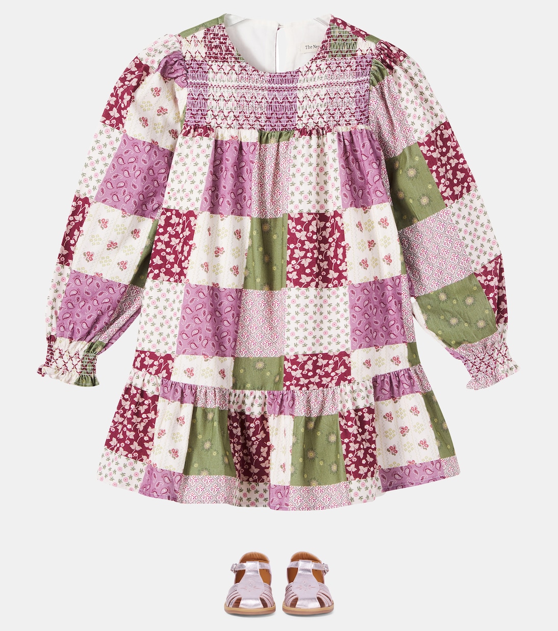 Melba patchwork cotton corduroy dress | The New Society