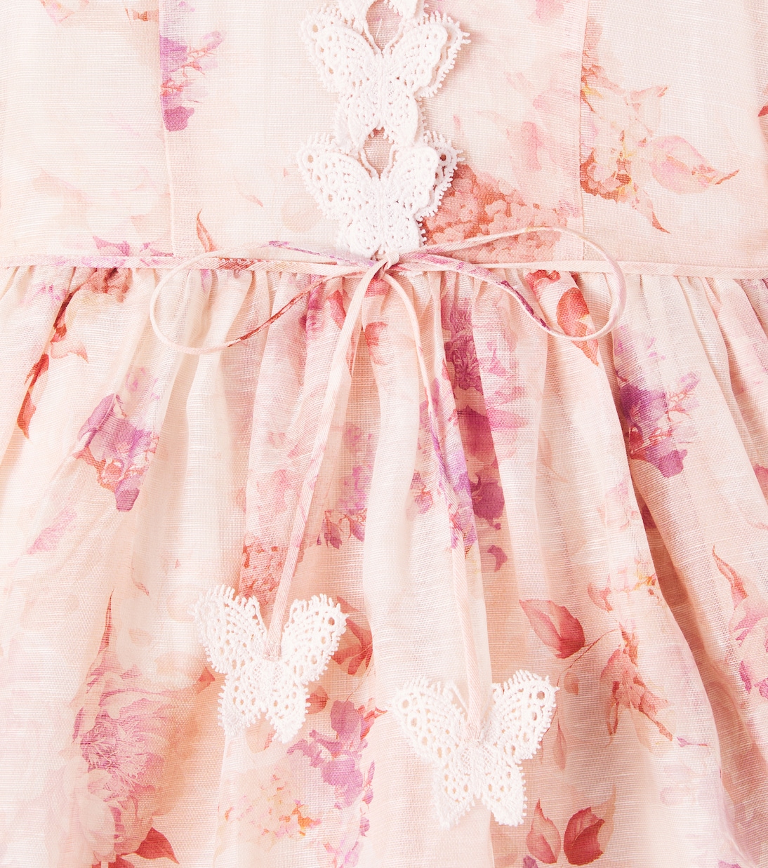 Alice floral linen and silk dress | Petite Amalie  