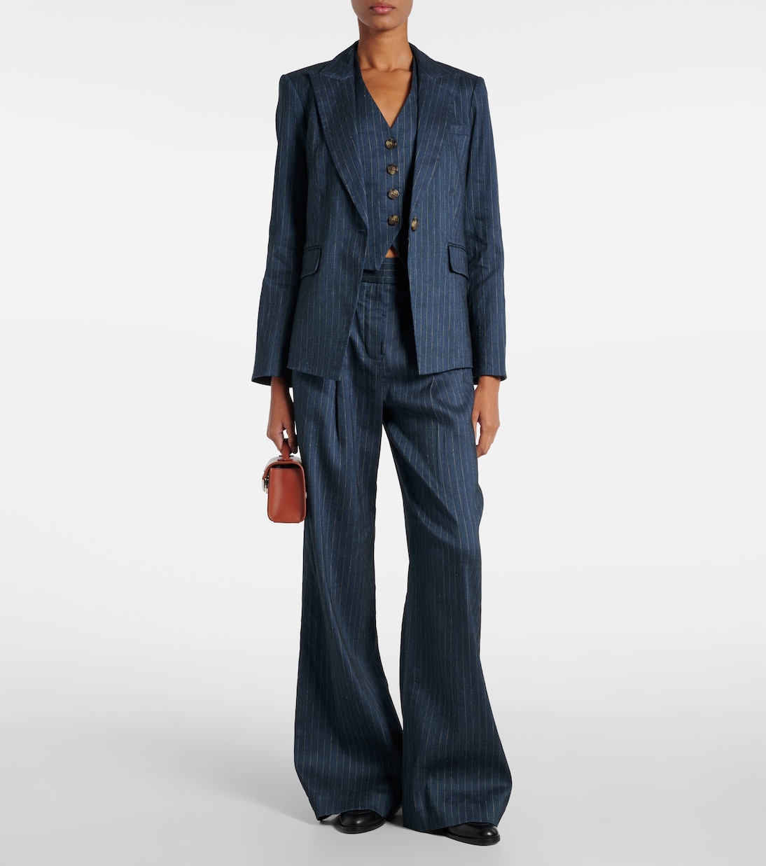 Weste Arabella aus einem Leinengemisch | Veronica Beard