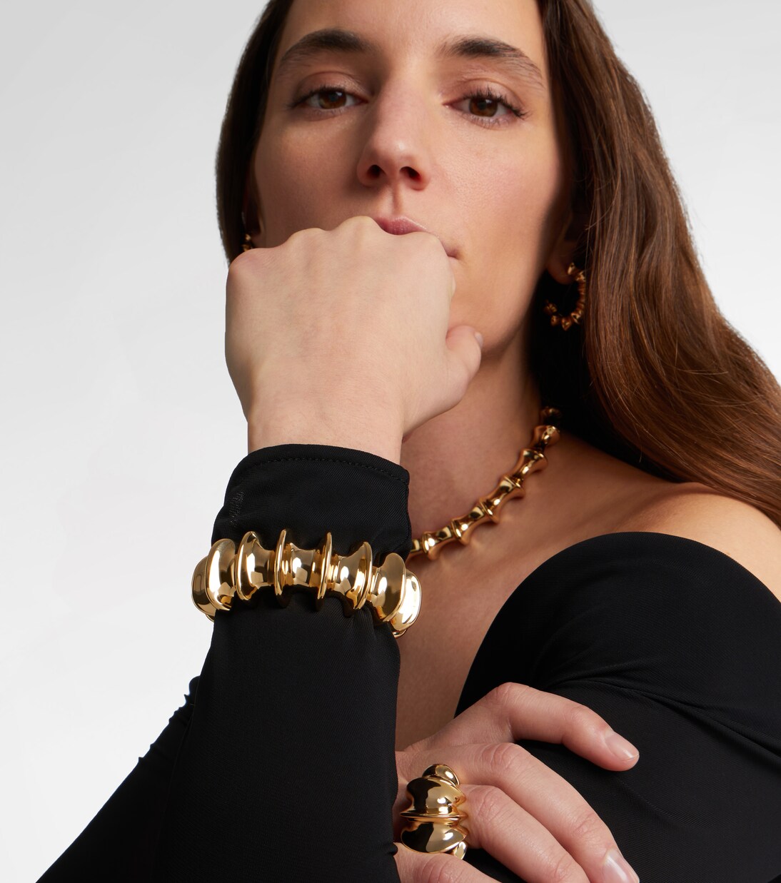 Murphy gold-plated cuff bracelet | Jennifer Fisher