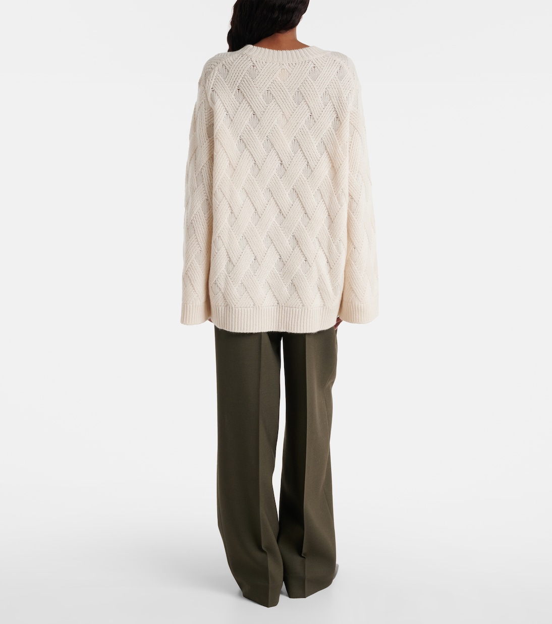 Oversized wool and cashmere sweater | Jardin des Orangers