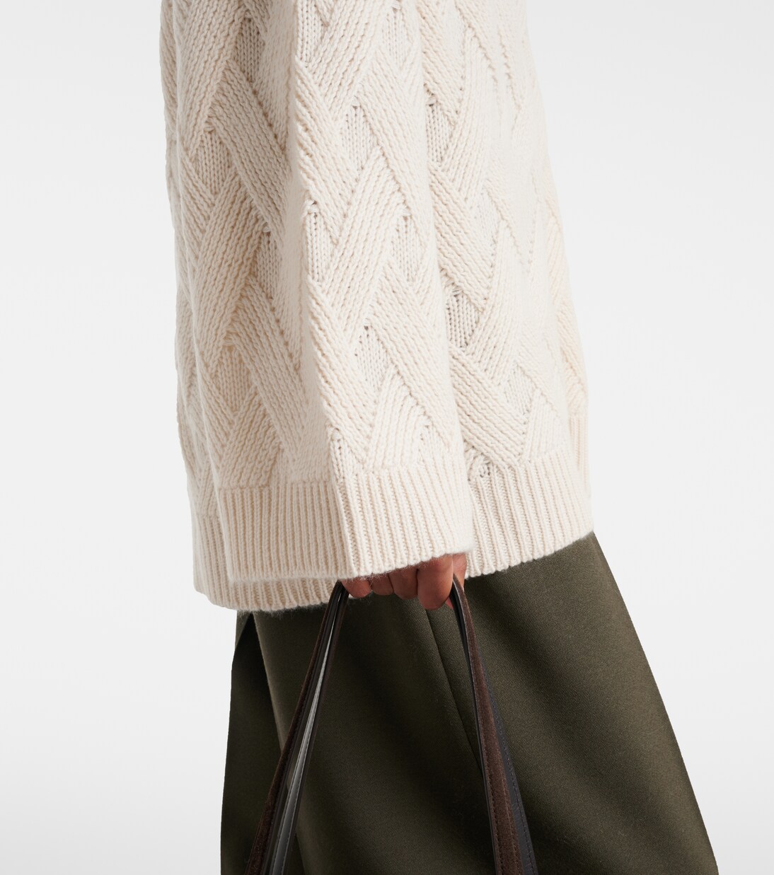 Oversized wool and cashmere sweater | Jardin des Orangers