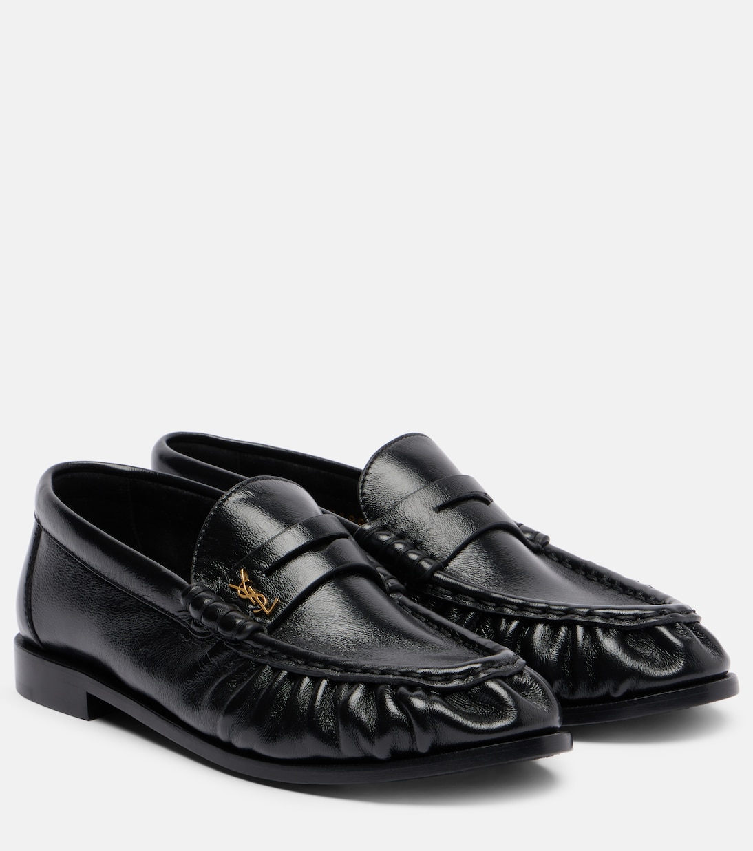 Leather penny loafers | Saint Laurent