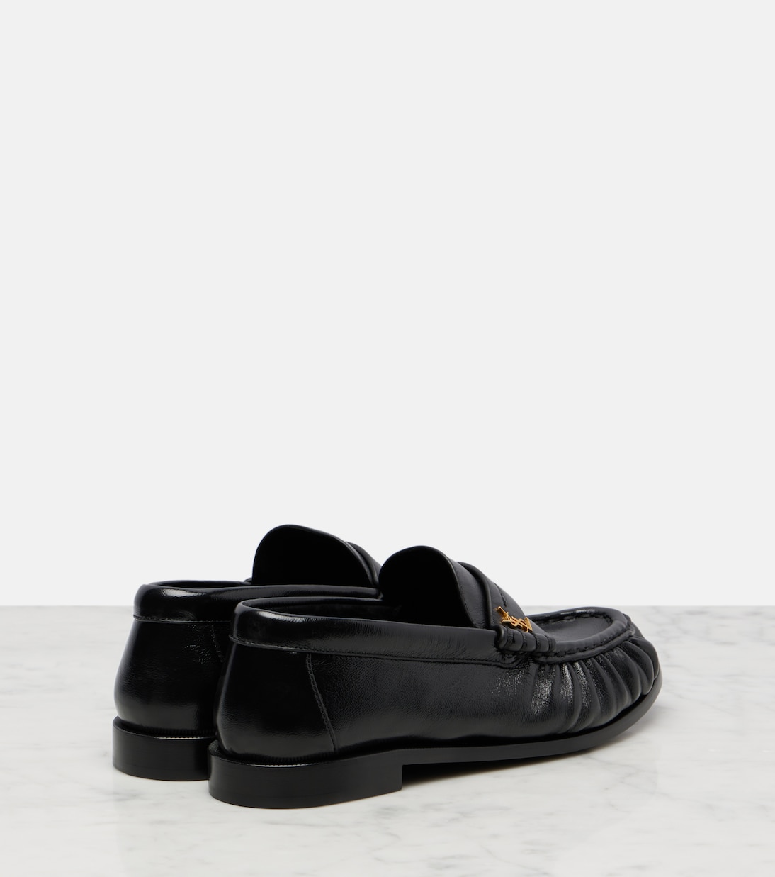 Leather penny loafers | Saint Laurent