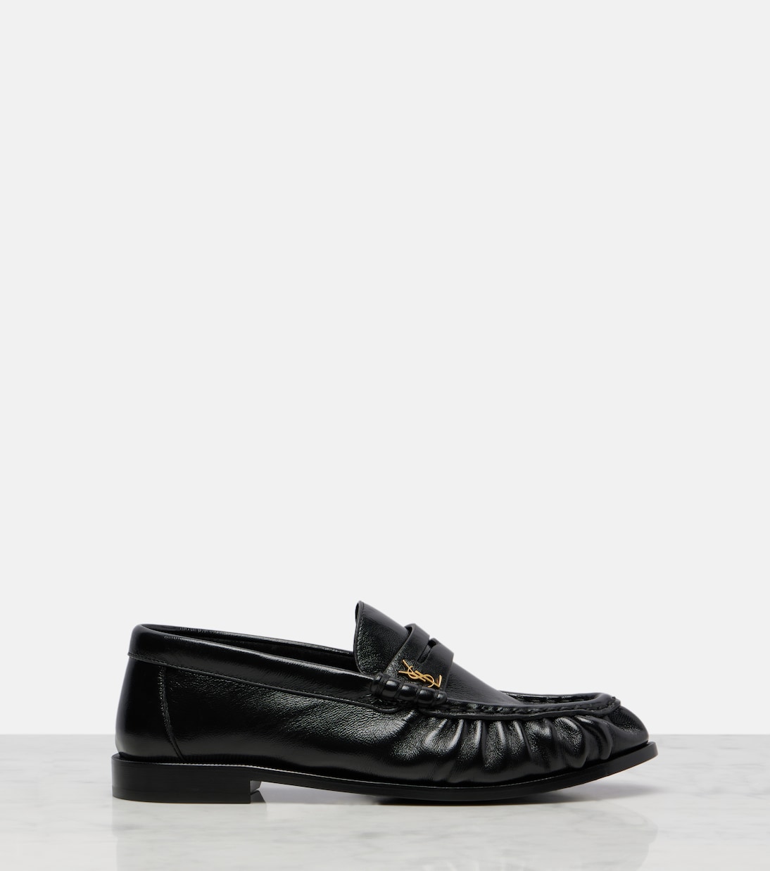 Leather penny loafers | Saint Laurent