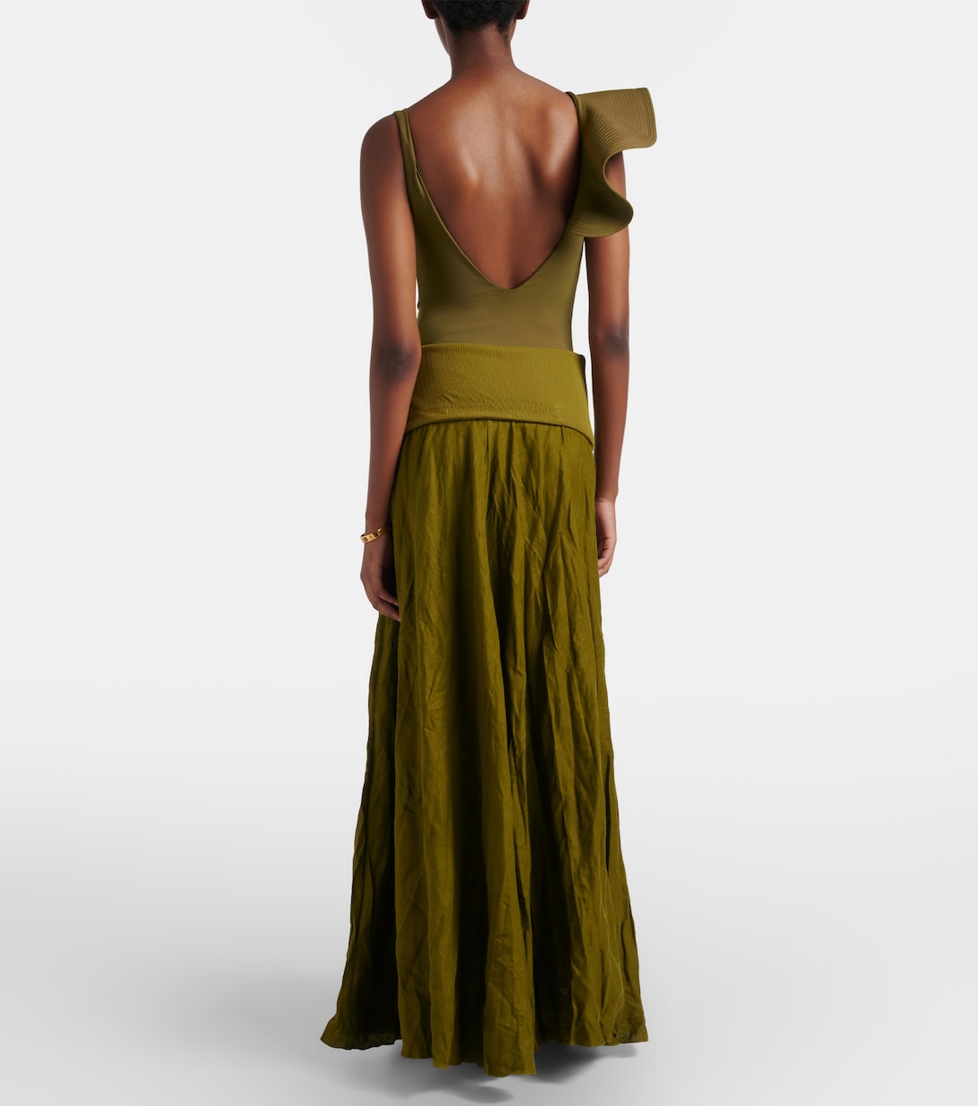 Falda larga en mezcla de lino | Johanna Ortiz