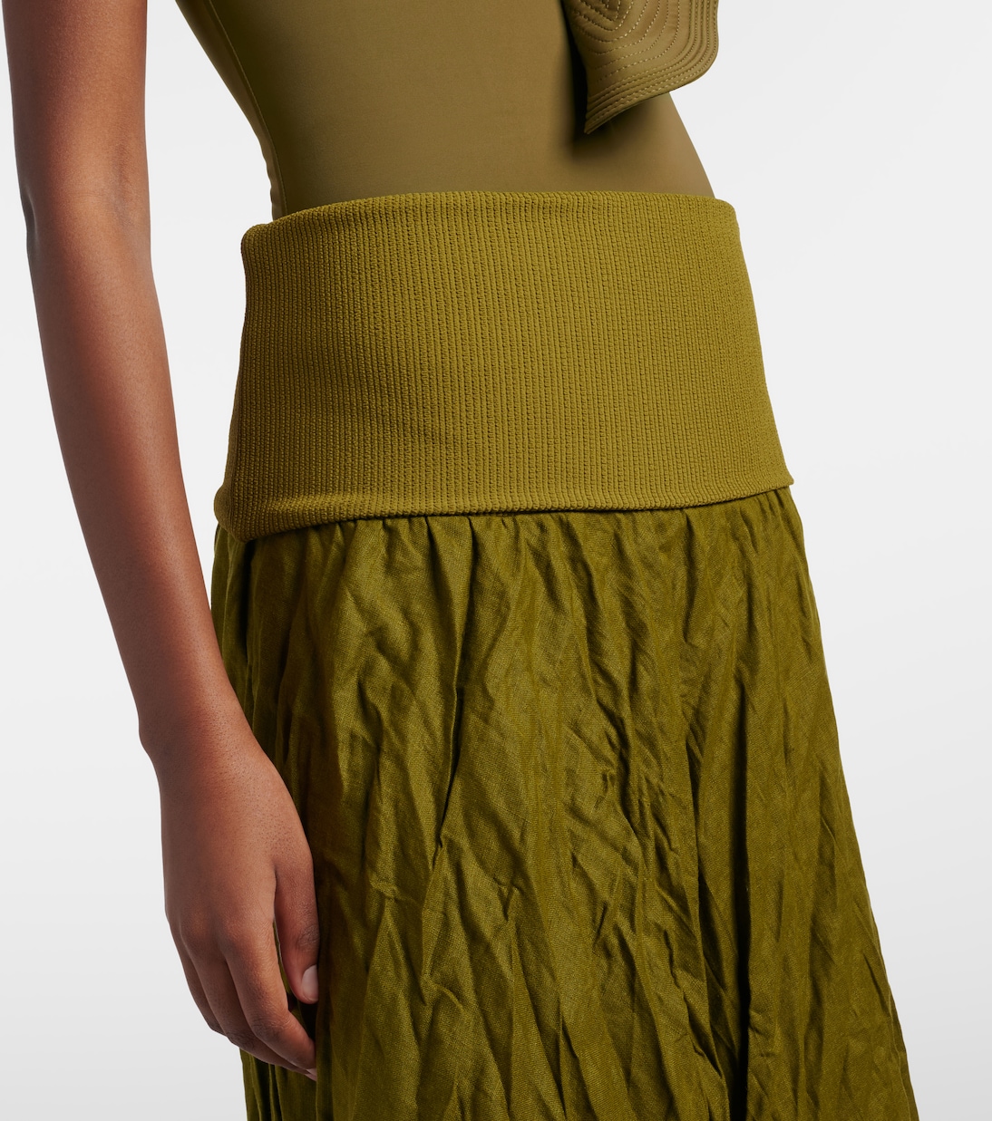 Falda larga en mezcla de lino | Johanna Ortiz