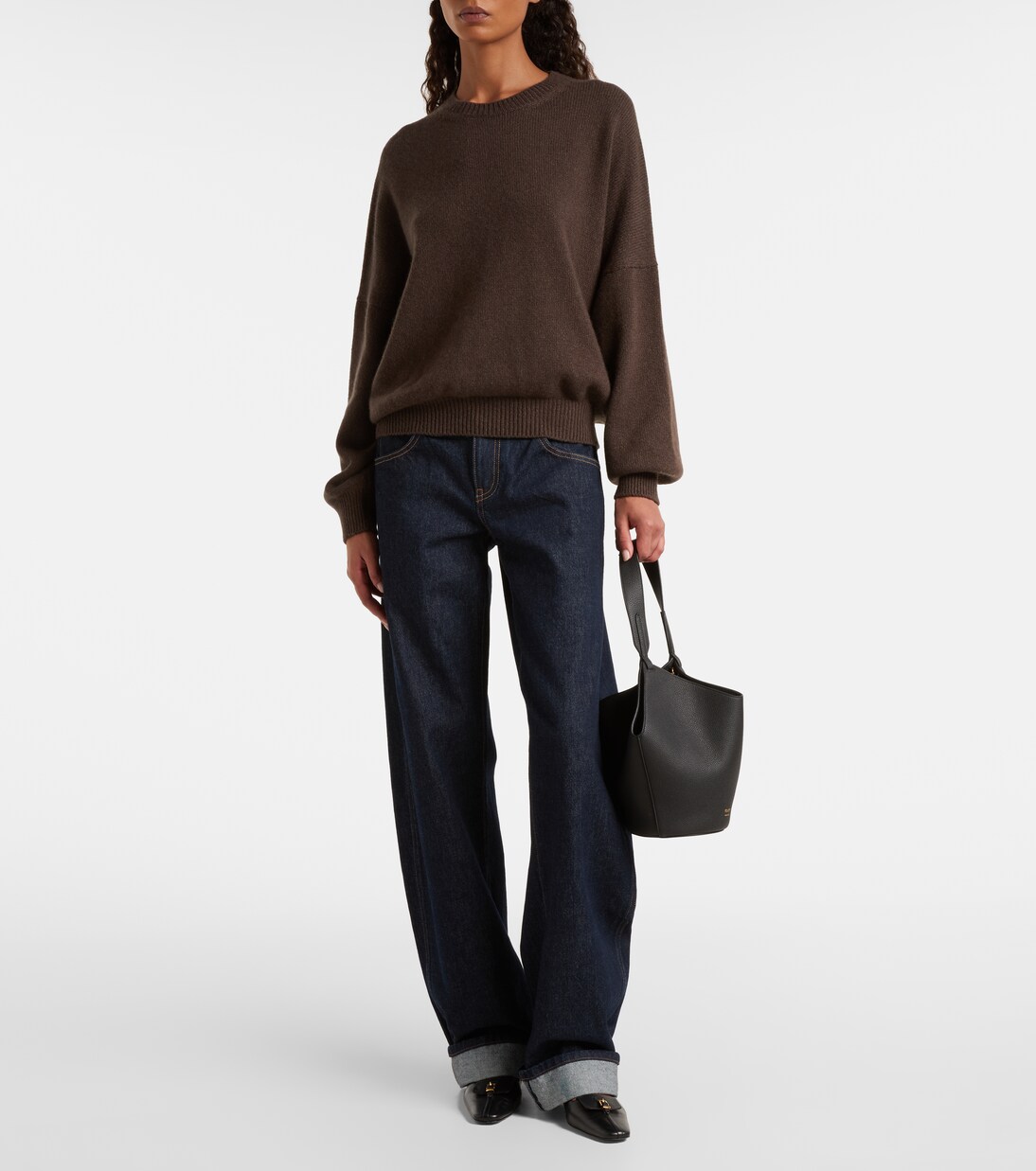 Lotus Mini leather tote bag | Khaite