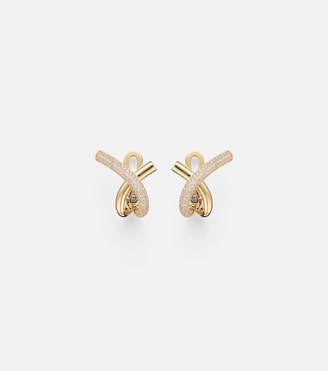 18kt gold (750/1000) earrings with diamonds | Engelbert