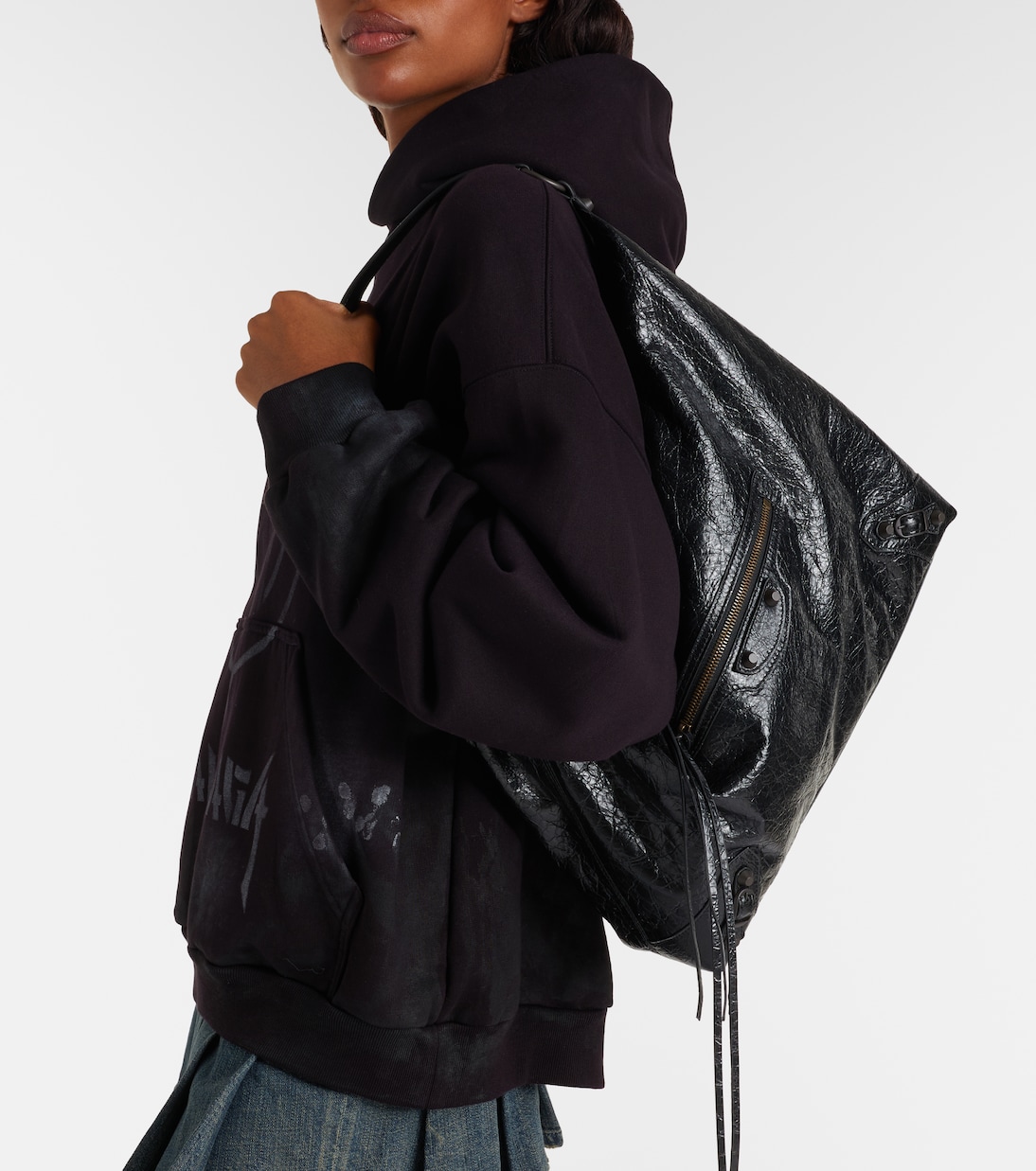 Bolso al hombro Le City Medium de piel | Balenciaga