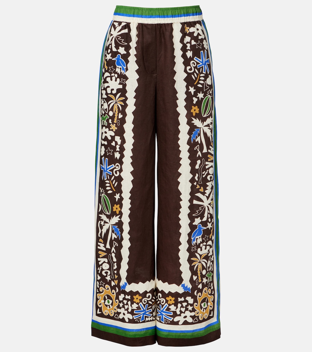 Maroc cotton wide-leg pants | Alémais