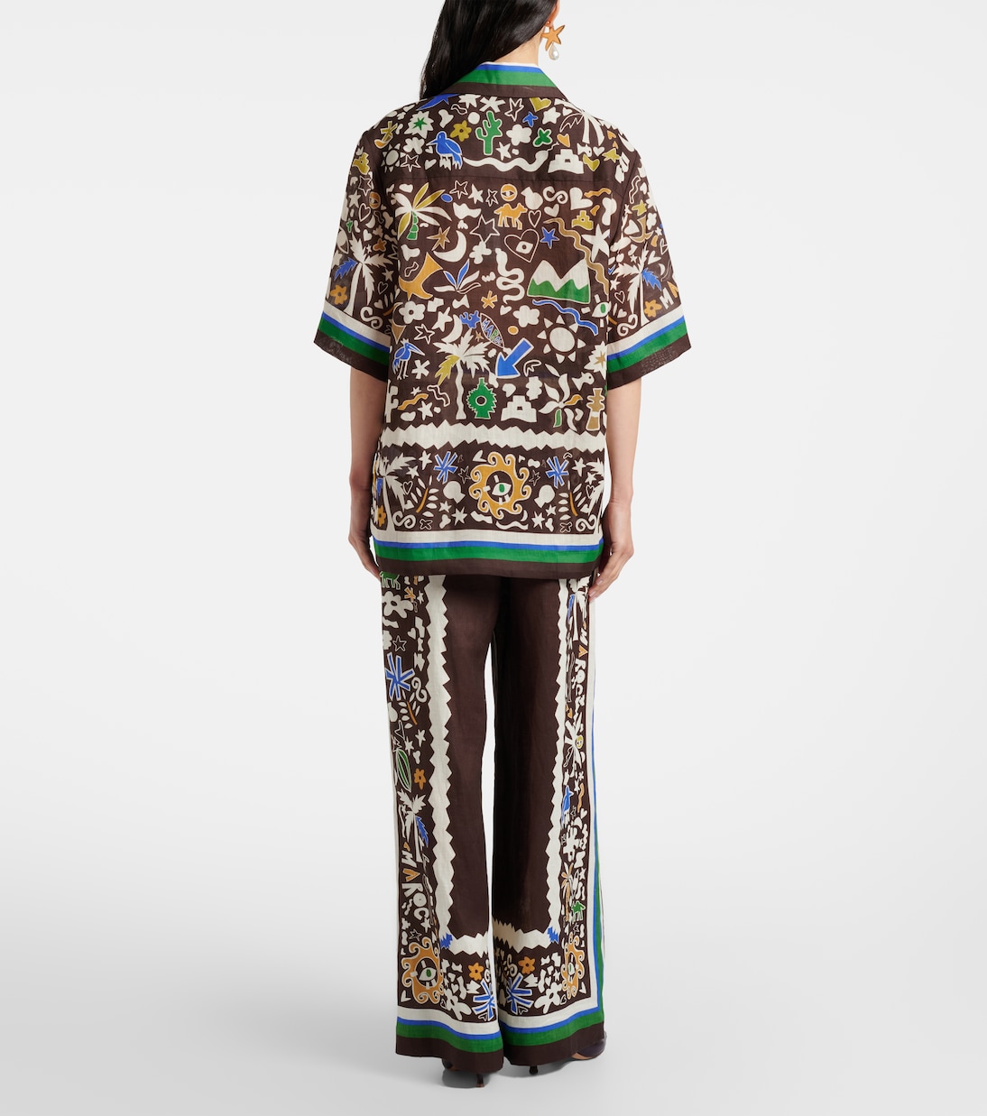 Maroc cotton wide-leg pants | Alémais