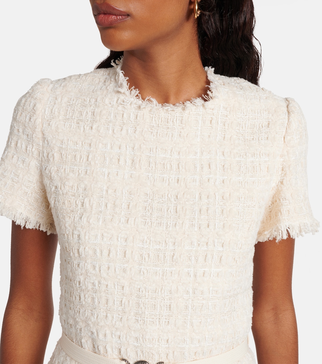 Robe Medusa '95 en tweed de coton mélangé | Versace