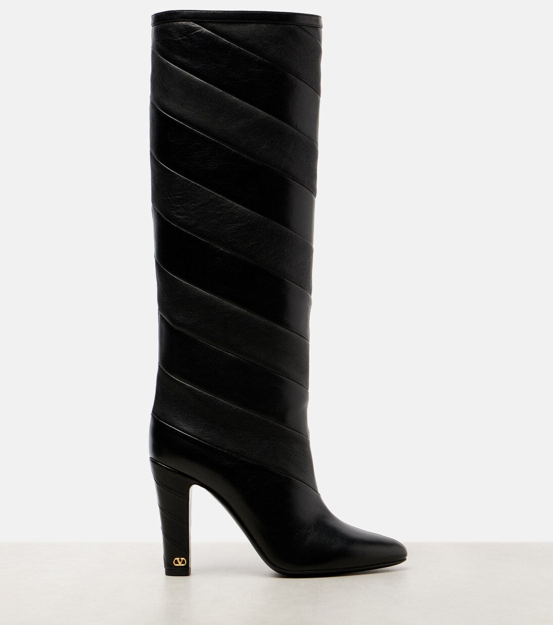 Rayons 100 leather knee-high boots | Valentino Garavani