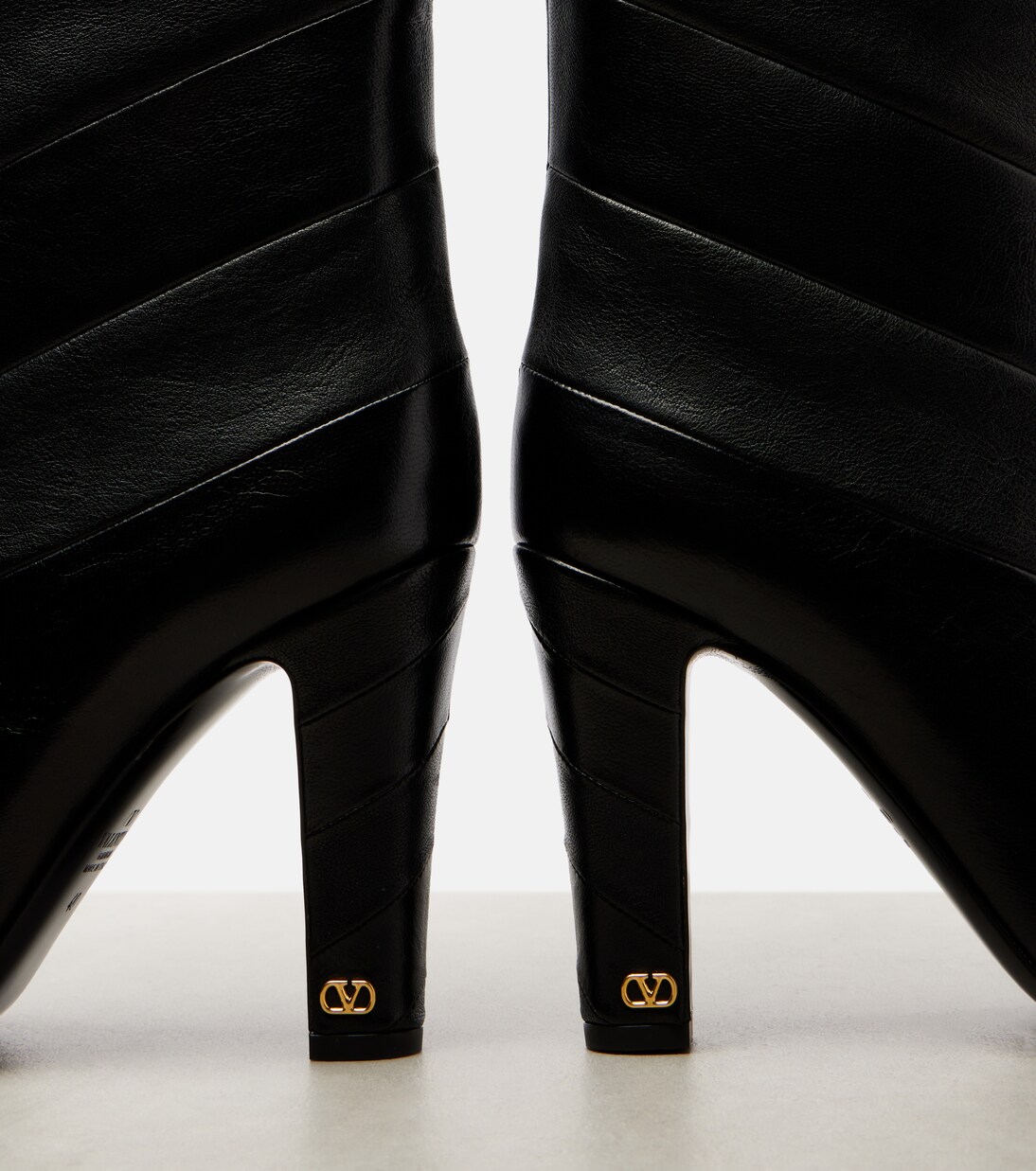 Rayons 100 leather knee-high boots | Valentino Garavani