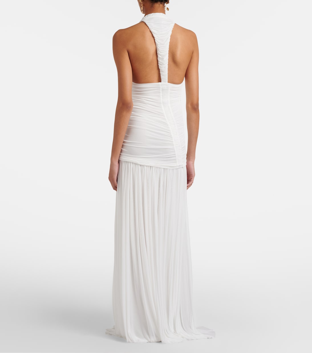 Bridal Orion ruched halterneck gown | Christopher Esber