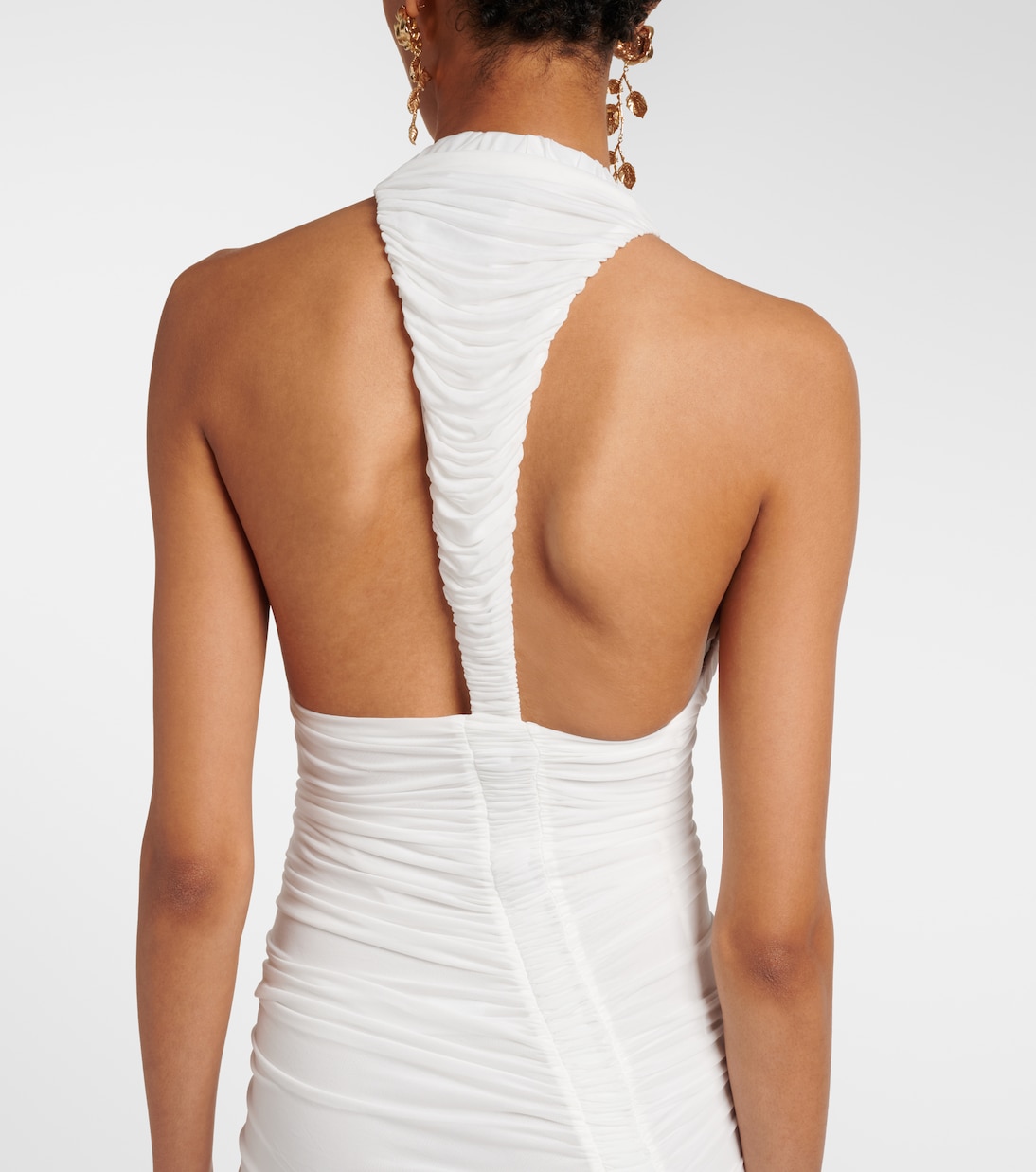 Bridal Orion ruched halterneck gown | Christopher Esber