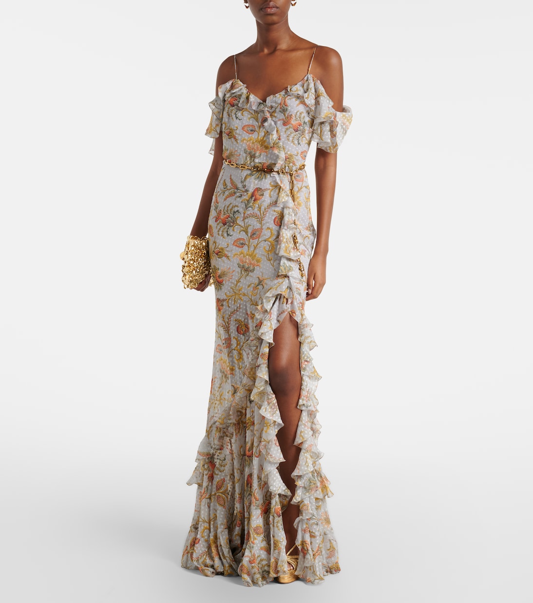 Aimée 130 metallic leather platform sandals | Aquazzura