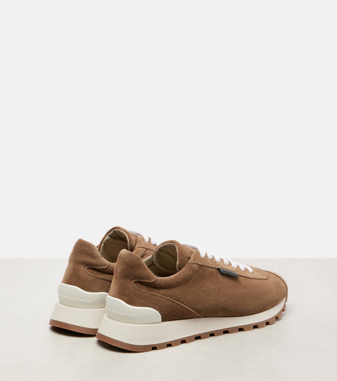 Sneakers Monili aus Veloursleder | Brunello Cucinelli