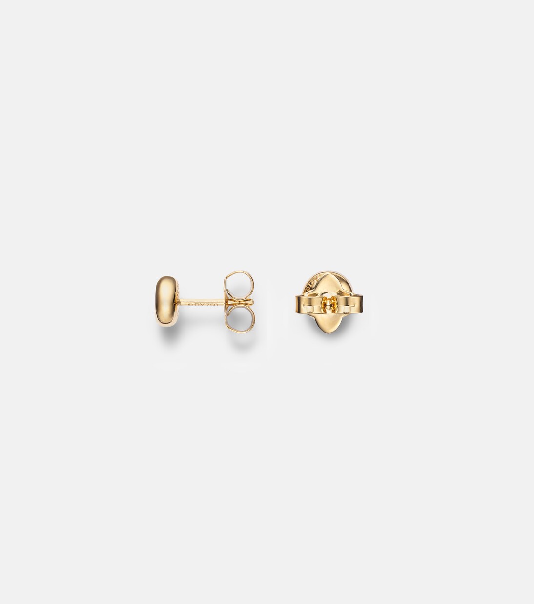 Pavé 18kt gold earrings with diamonds | David Yurman