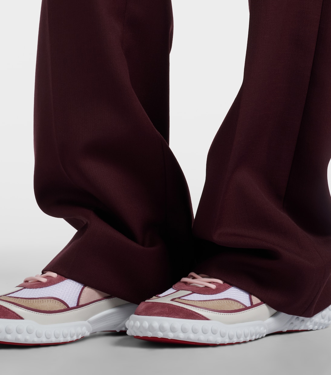 Baskets Mara en daim et résille | Christian Louboutin