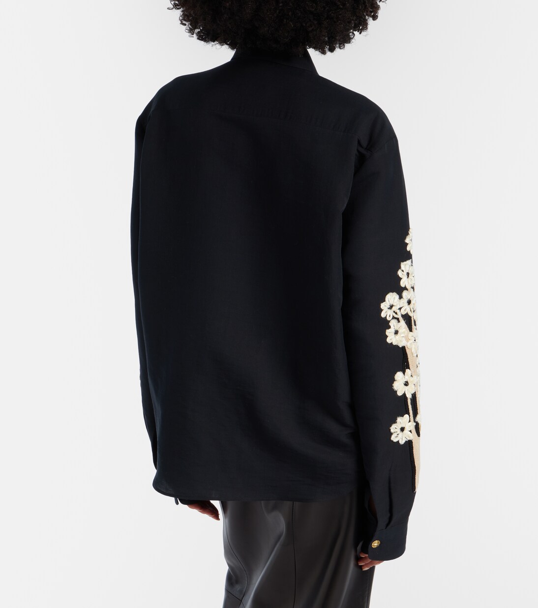 Argo embroidered silk and cotton shirt | Khaite