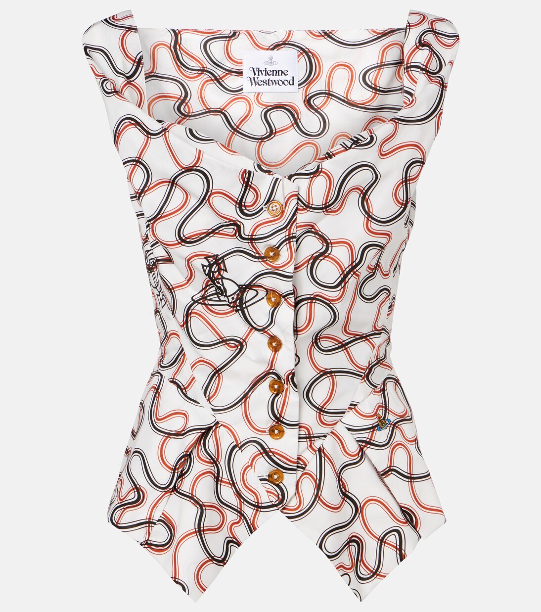 Monday printed cotton vest | Vivienne Westwood