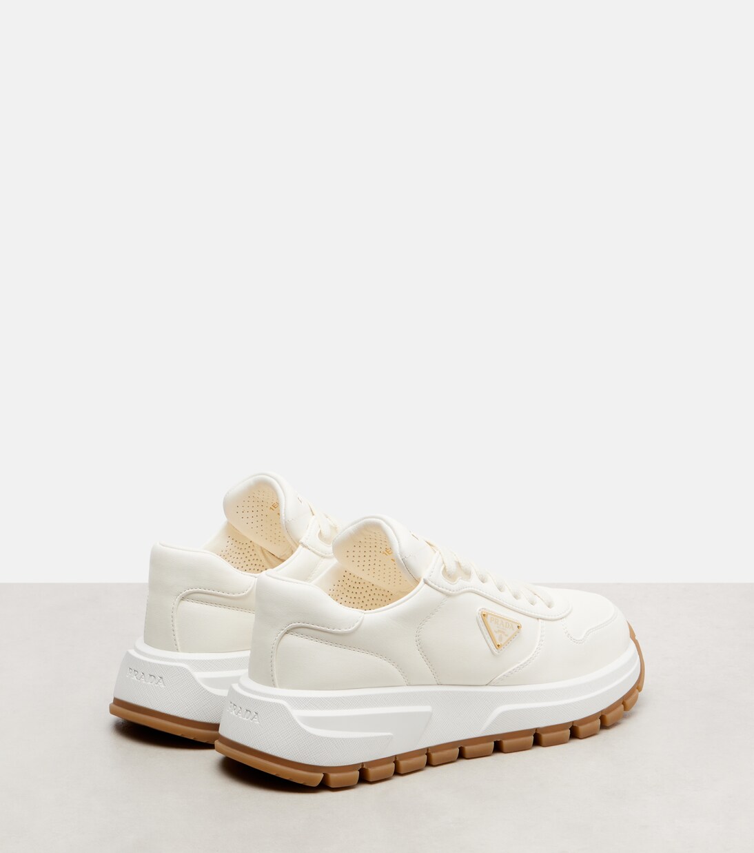 Prax 01 leather sneakers | Prada