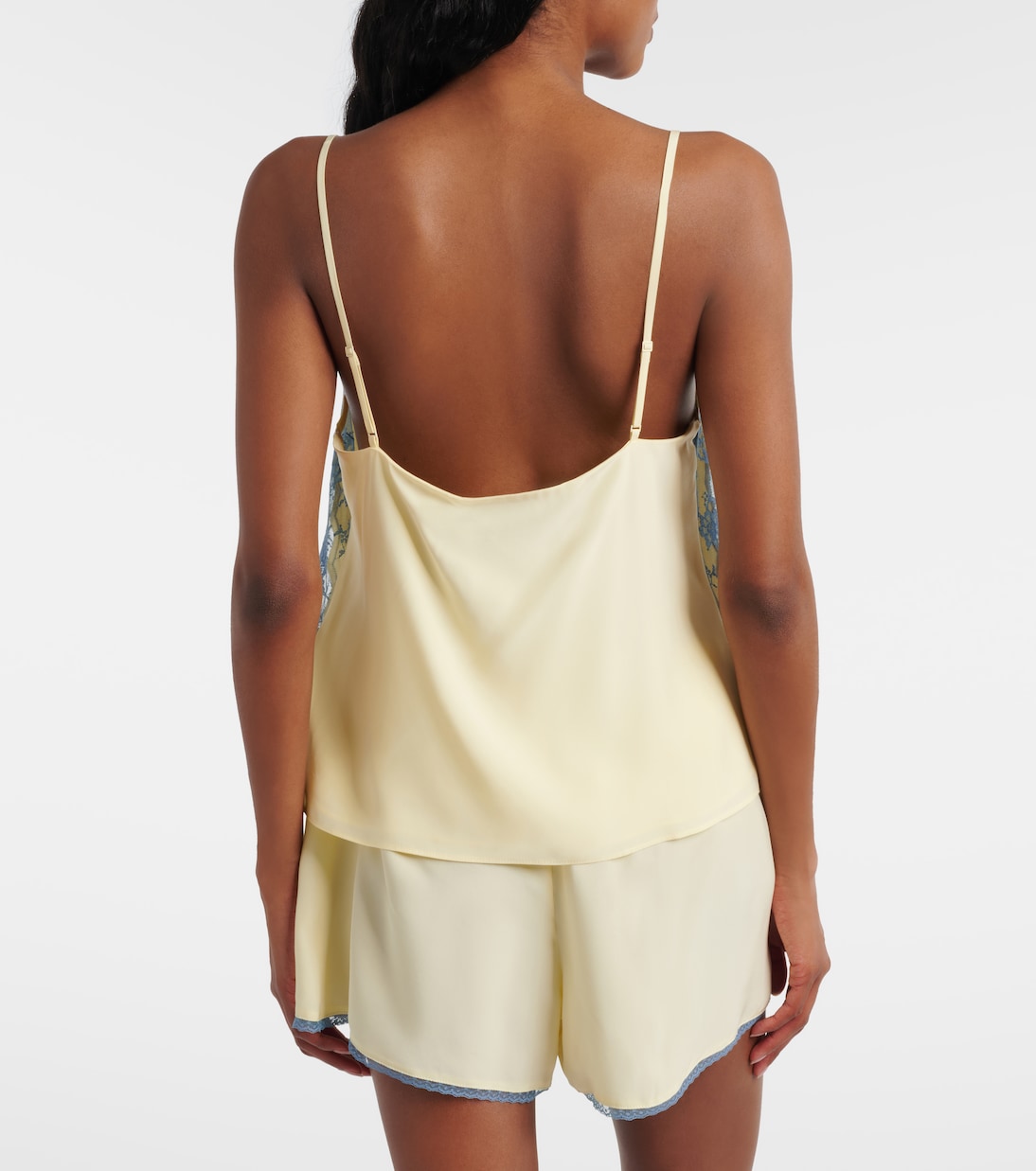 Lace-trimmed silk camisole | SIR
