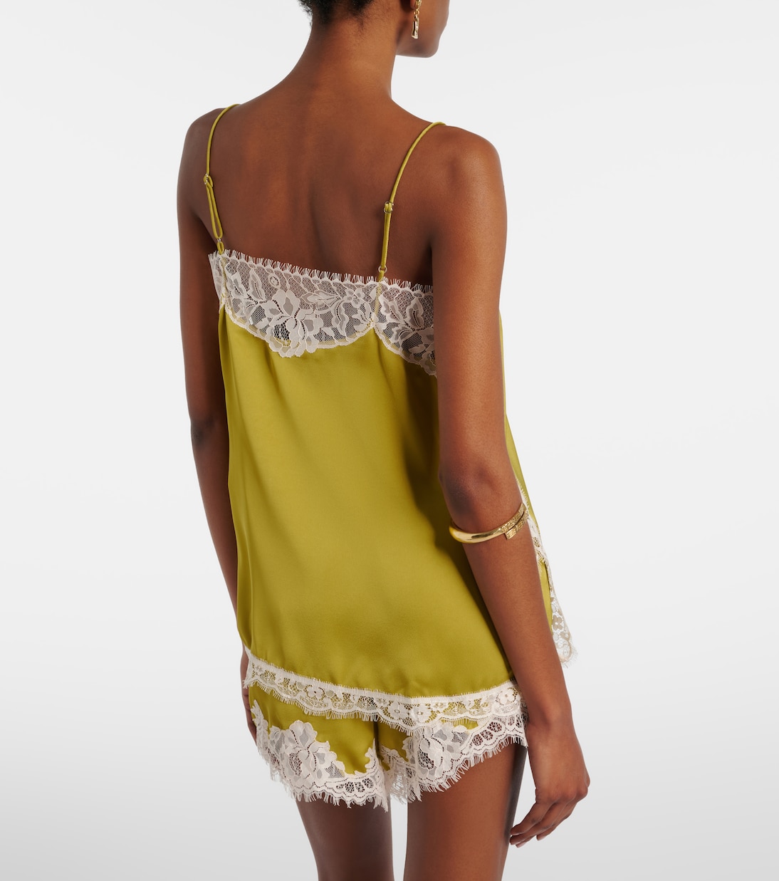 Top Hanna in satin con pizzo | Faithfull