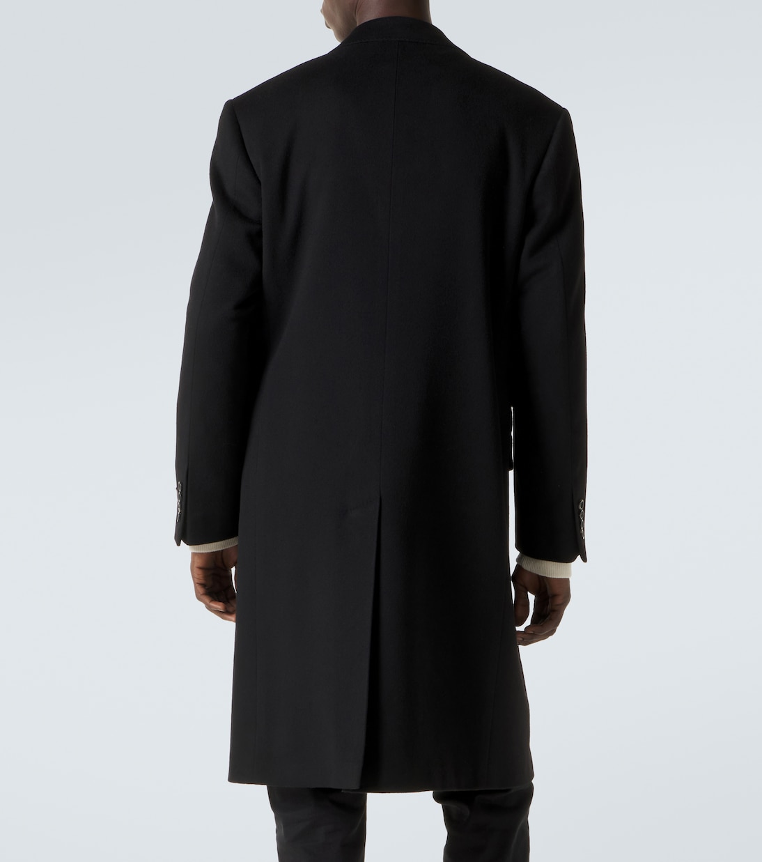 Double-breasted wool and cashmere coat | Canali