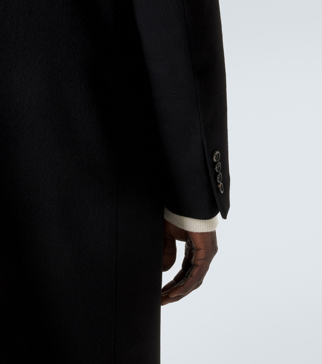 Double-breasted wool and cashmere coat | Canali