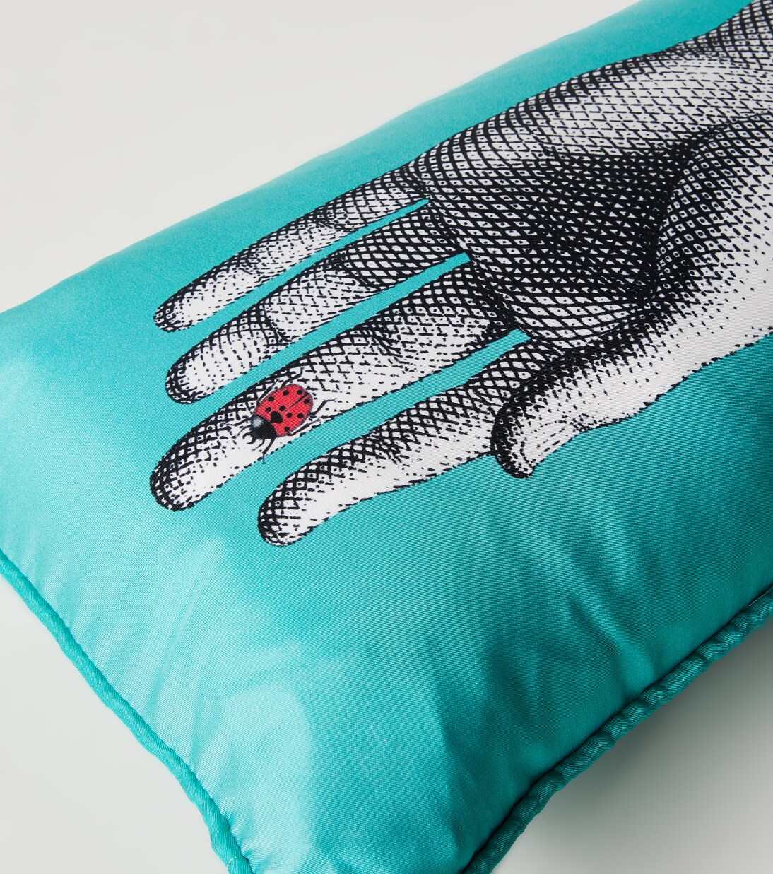 Mano printed silk and cotton-blend cushion | Fornasetti