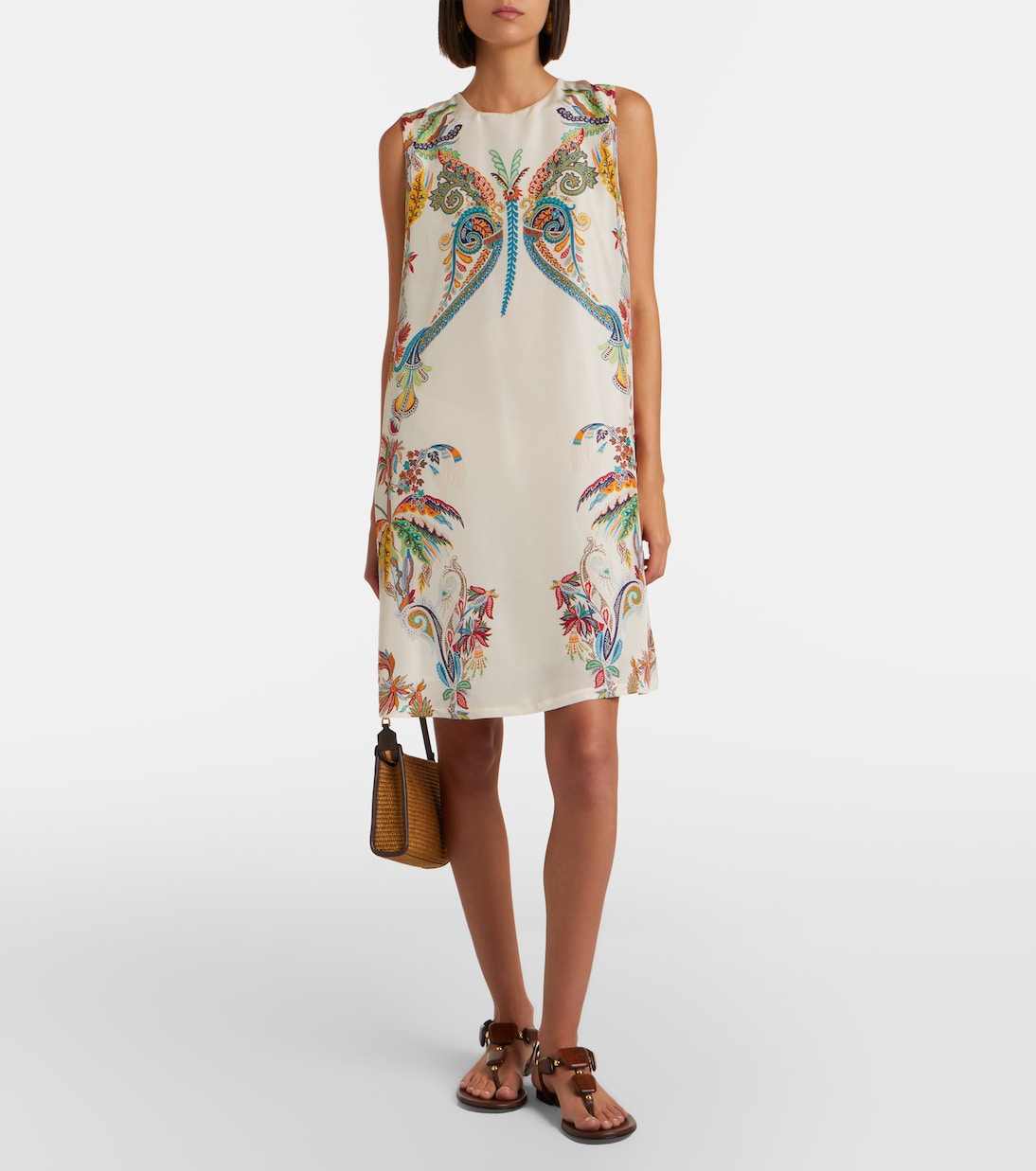 Vestido corto de seda estampado | Etro