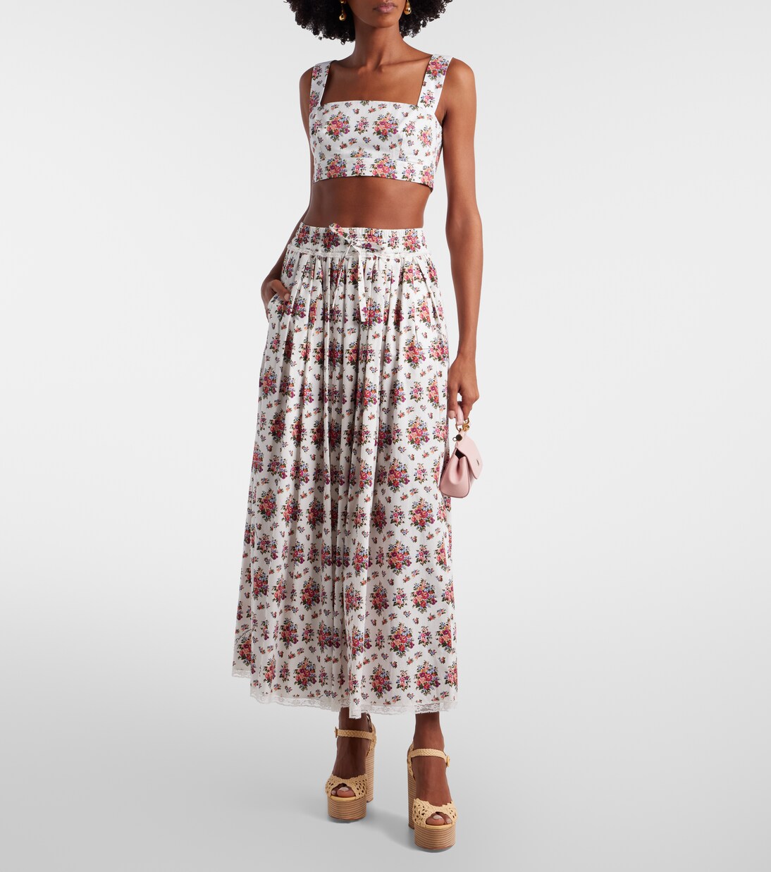 Bossa Nova raffia wedge sandals | Aquazzura