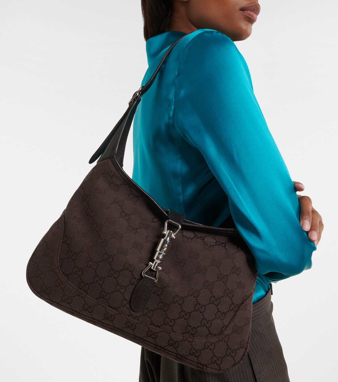 Gucci Jackie 1961 Medium canvas shoulder bag | Gucci