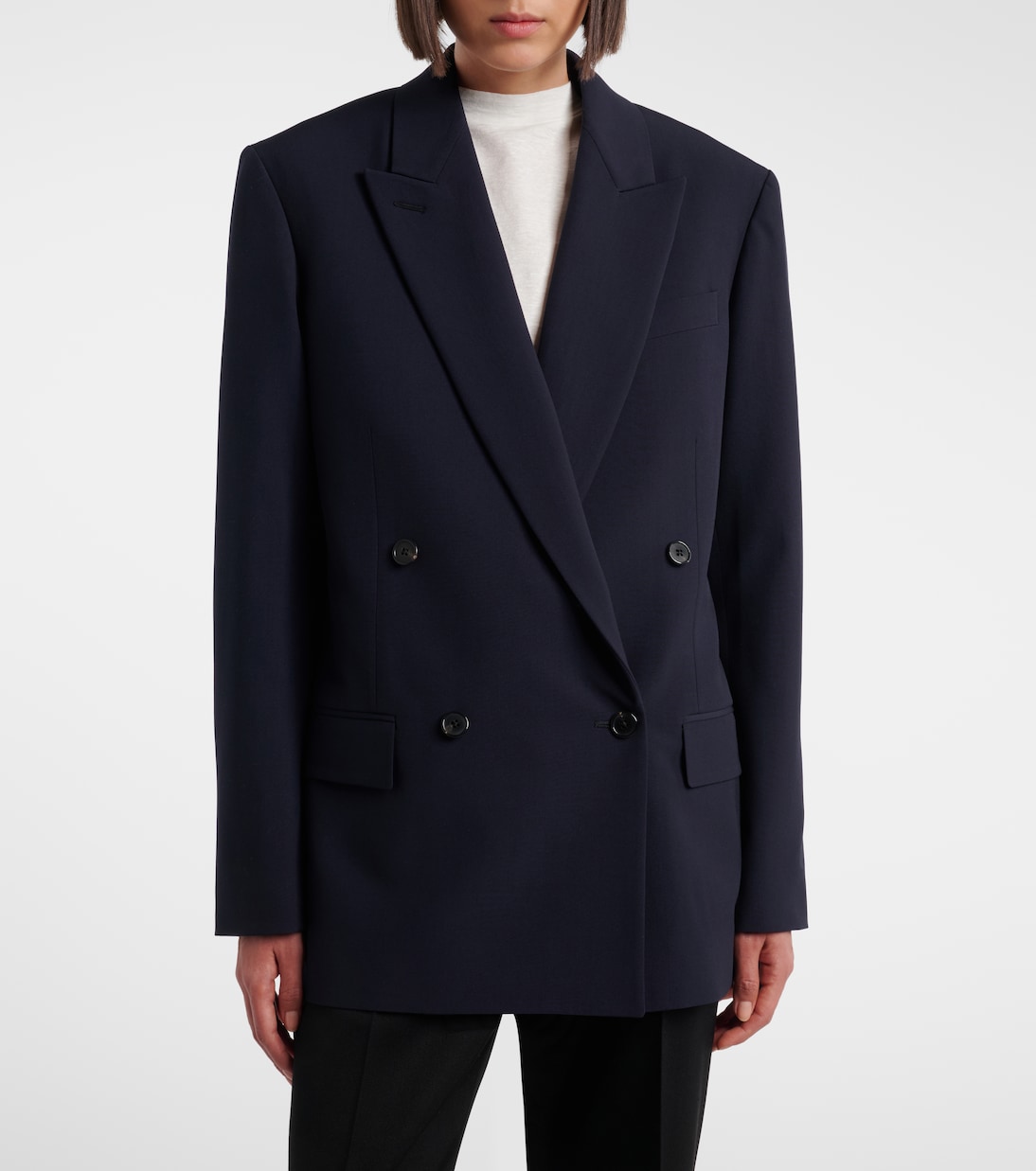 Paden double-breasted virgin wool blazer  | The Row
