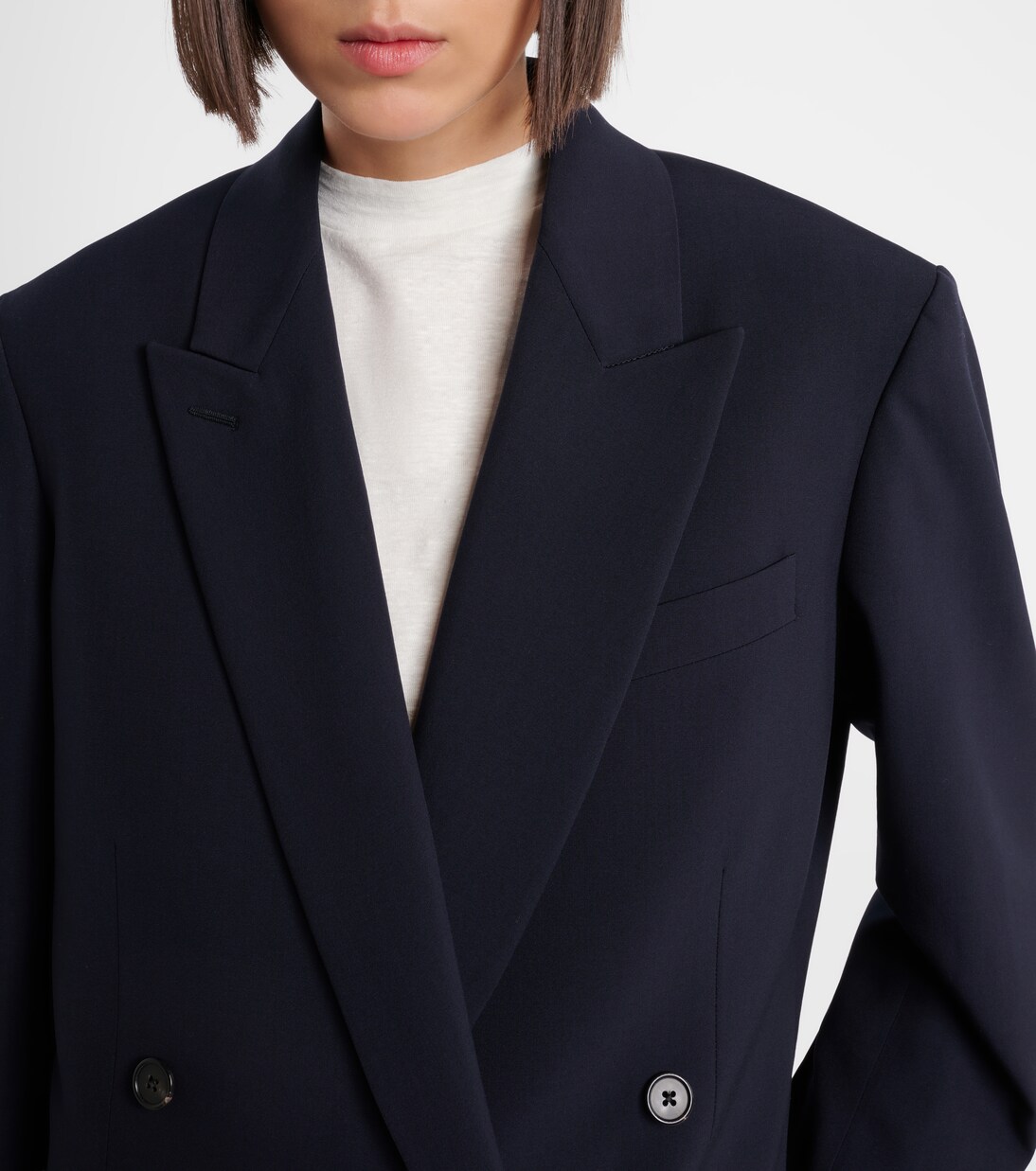 Paden double-breasted virgin wool blazer  | The Row