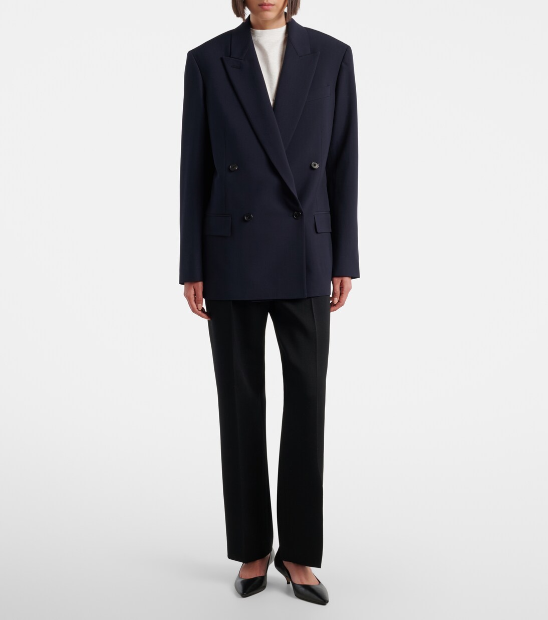 Paden double-breasted virgin wool blazer  | The Row