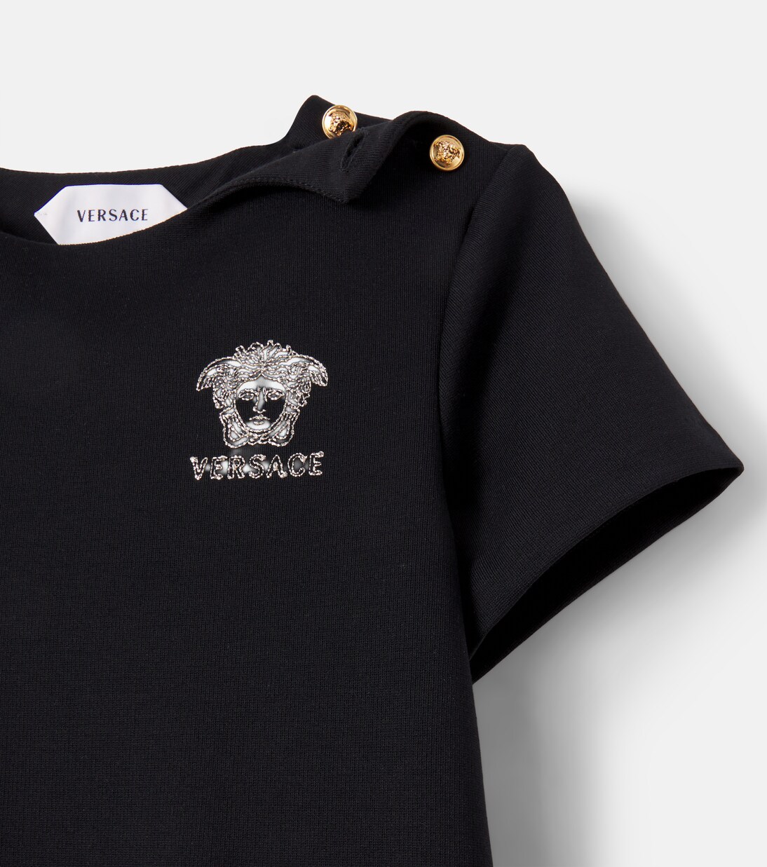 La Medusa embroidered dress | Versace Kids