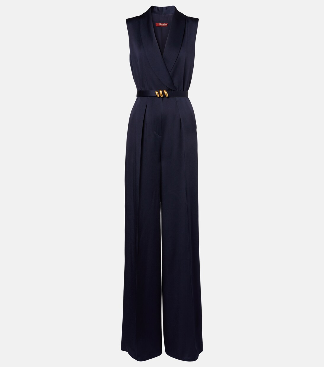 Elegante belted satin jumpsuit | Max Mara