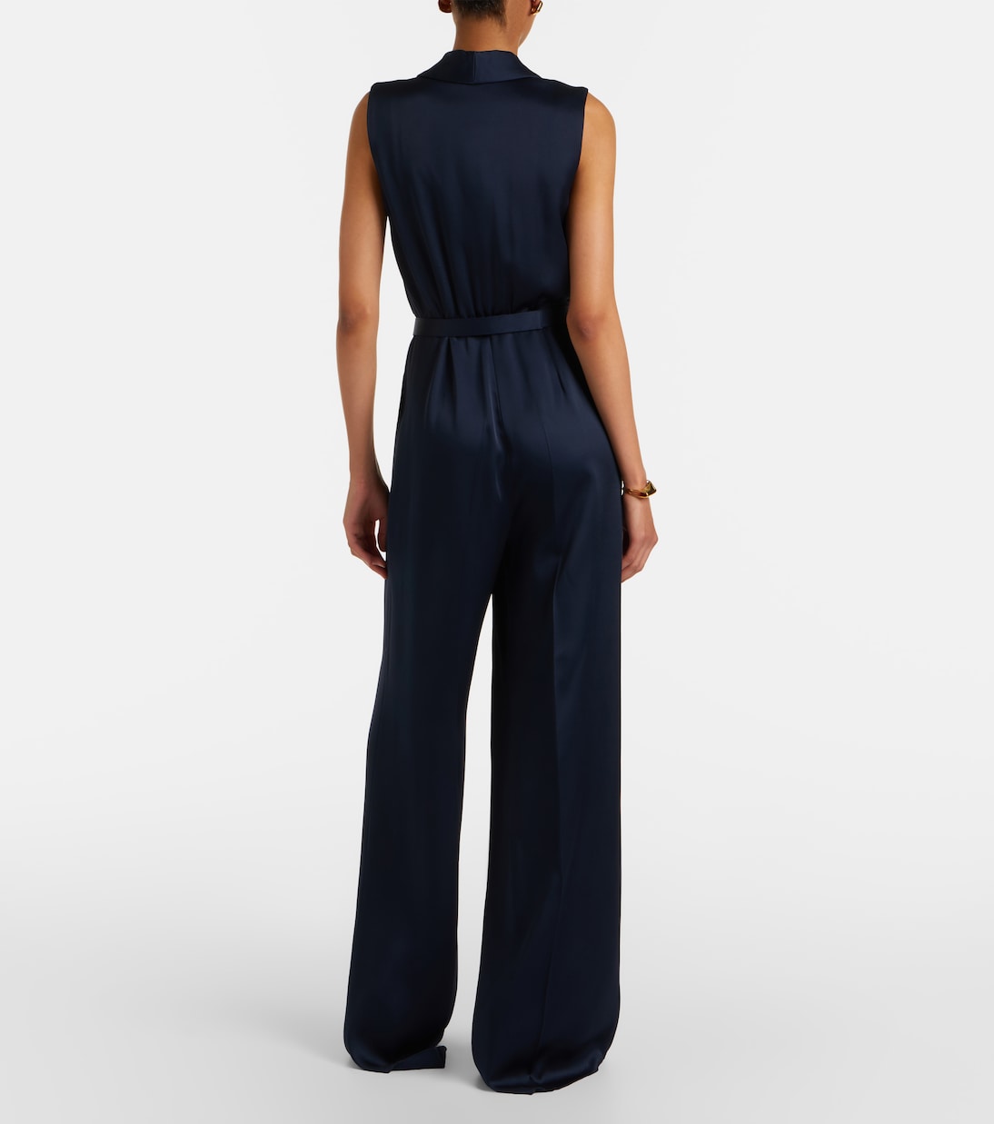 Elegante belted satin jumpsuit | Max Mara