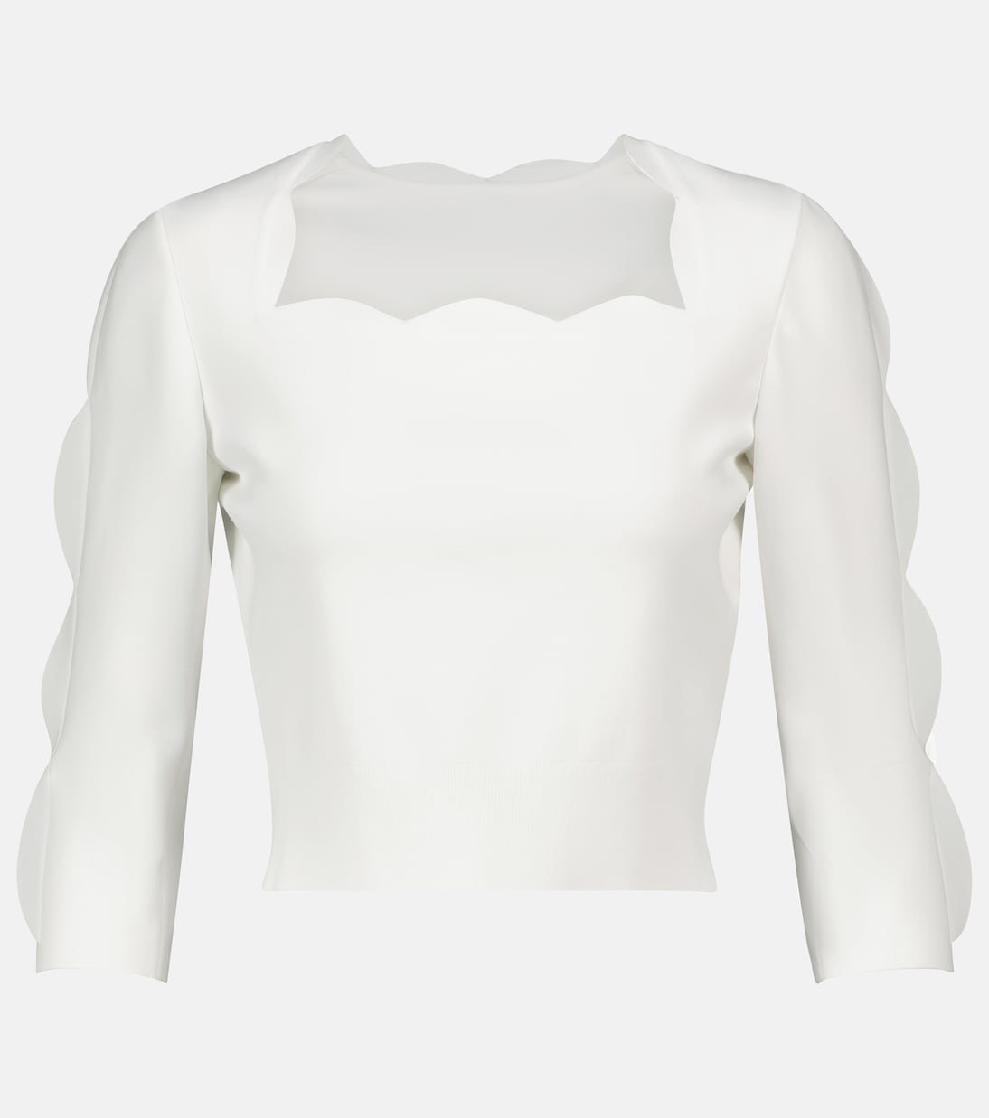 Cropped-Top aus Strick | Alaïa