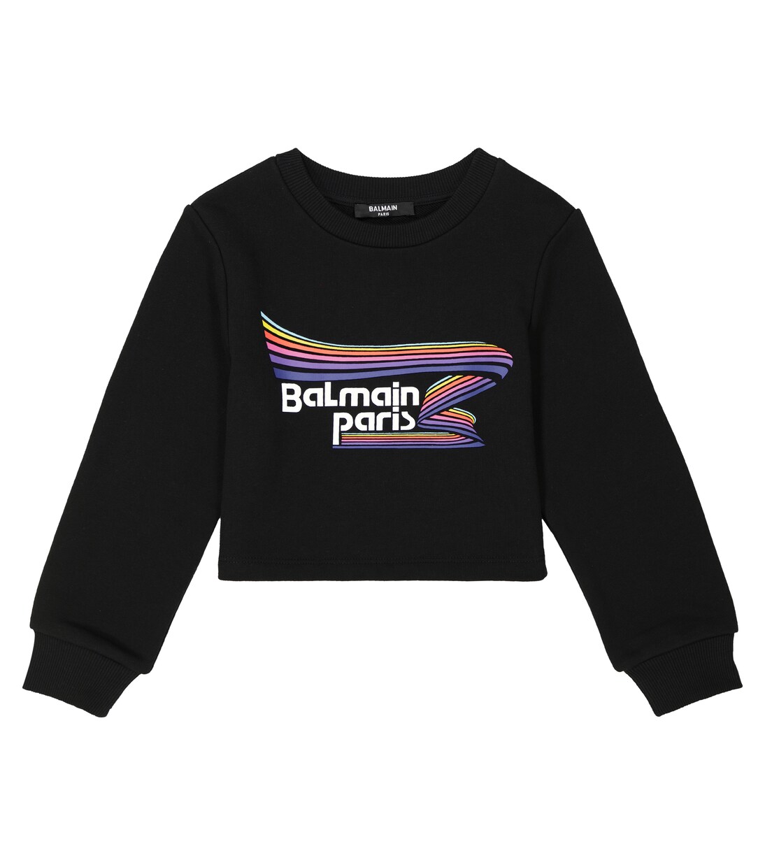 Sweat-shirt en coton à logo | Balmain Kids