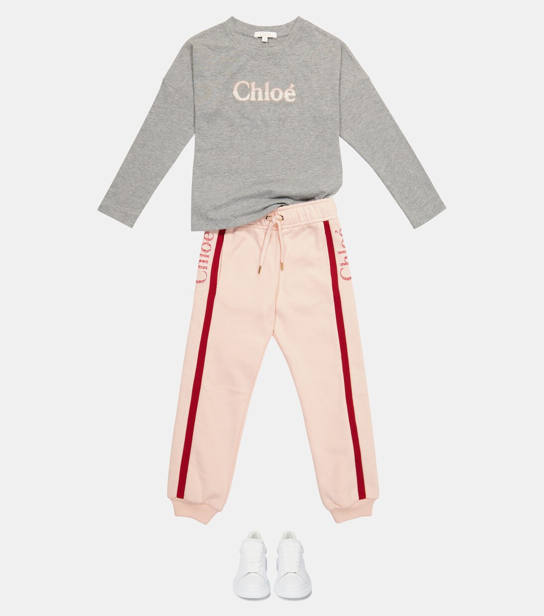 Cotton jersey sweatpants | Chloé Kids