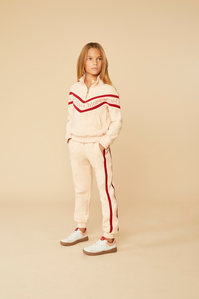 Cotton jersey sweatpants | Chloé Kids